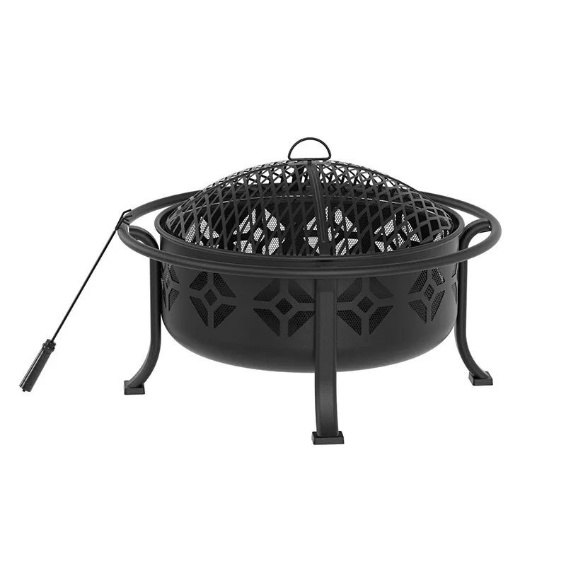 

30-Inch grill with grill mesh, multi-purpose grill, outdoor patio grill