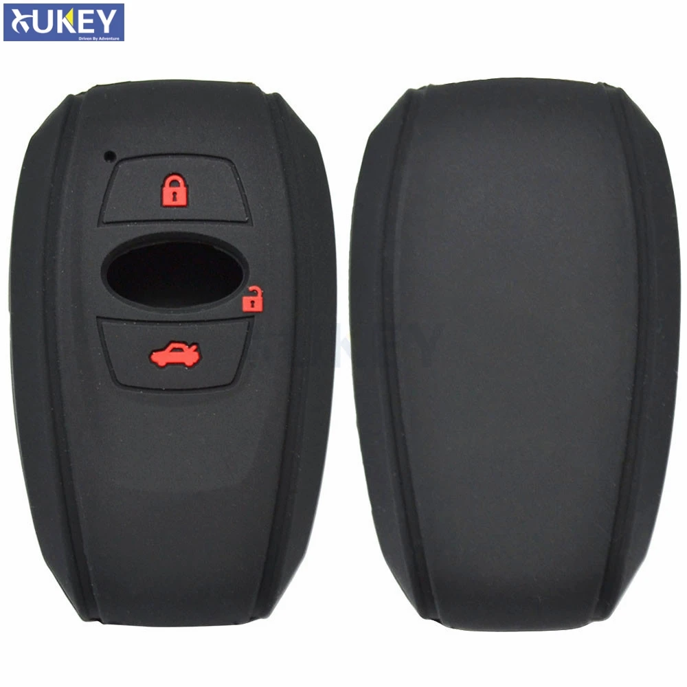 For Subaru Legacy Impreza Forester XV Trezia Brz Wrx Levorg Silicone Remote Key Case Fob Shell Cover Skin Holder 3 Button