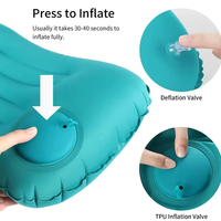 Portable Comfortable Inflatable Pillow,1/2Pcs Camping Pillow, Pool Pillow, Ultra Soft Car Pillow For Neck And Lumbar Support