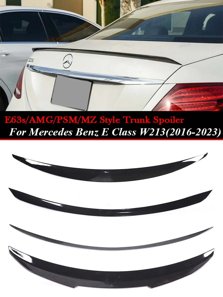 

Спойлер для багажника AMG PSM AN MZ E63 E63s, стильный задний спойлер для Mercedes Benz E Class W213 Sedan 2016-2022, детали для крыши из углеродного волокна