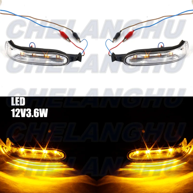 Pair 2pcs For Benz W163 ML270 ML400 ML320 ML350 ML430 ML55 ML500 2002 2003 2004 2005  LED Turn Signal Light Repeater Indicator