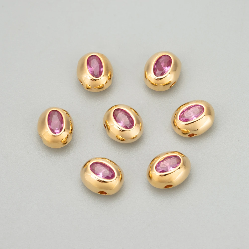 GUFEATHER ME29,jewelry accessories,18k gold plated,copper,zircons,nickel free,charms,jewelry making,diy pendants,6pcs/lot image 3