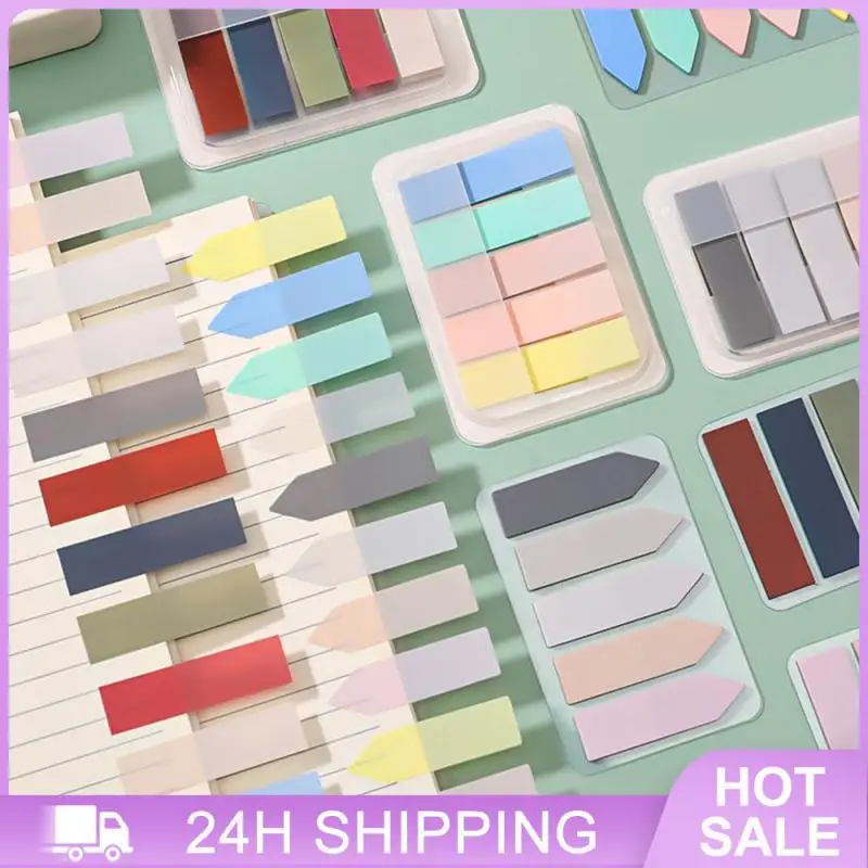 شريط علامة ذاتي اللصق قابل للكتابة ، ورقة وسادة مذكرة ، ملاحظات لاصقة ، لوازم مكتبية للطلاب ، ملصق مؤشر ، شفاف