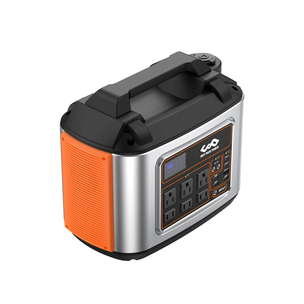 Solar Power Station Led Display 500W Lithium Ion Battery Outdoor Camping Travel Portable Power Bank Station