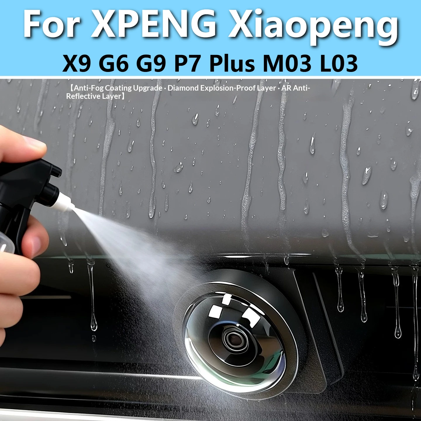 For XPENG X9 G6 G9 P7 Plus MONA M03 L03 Premium Automotive Rear View Camera Lens Anti Fog Scratch Resistant Protective Cover