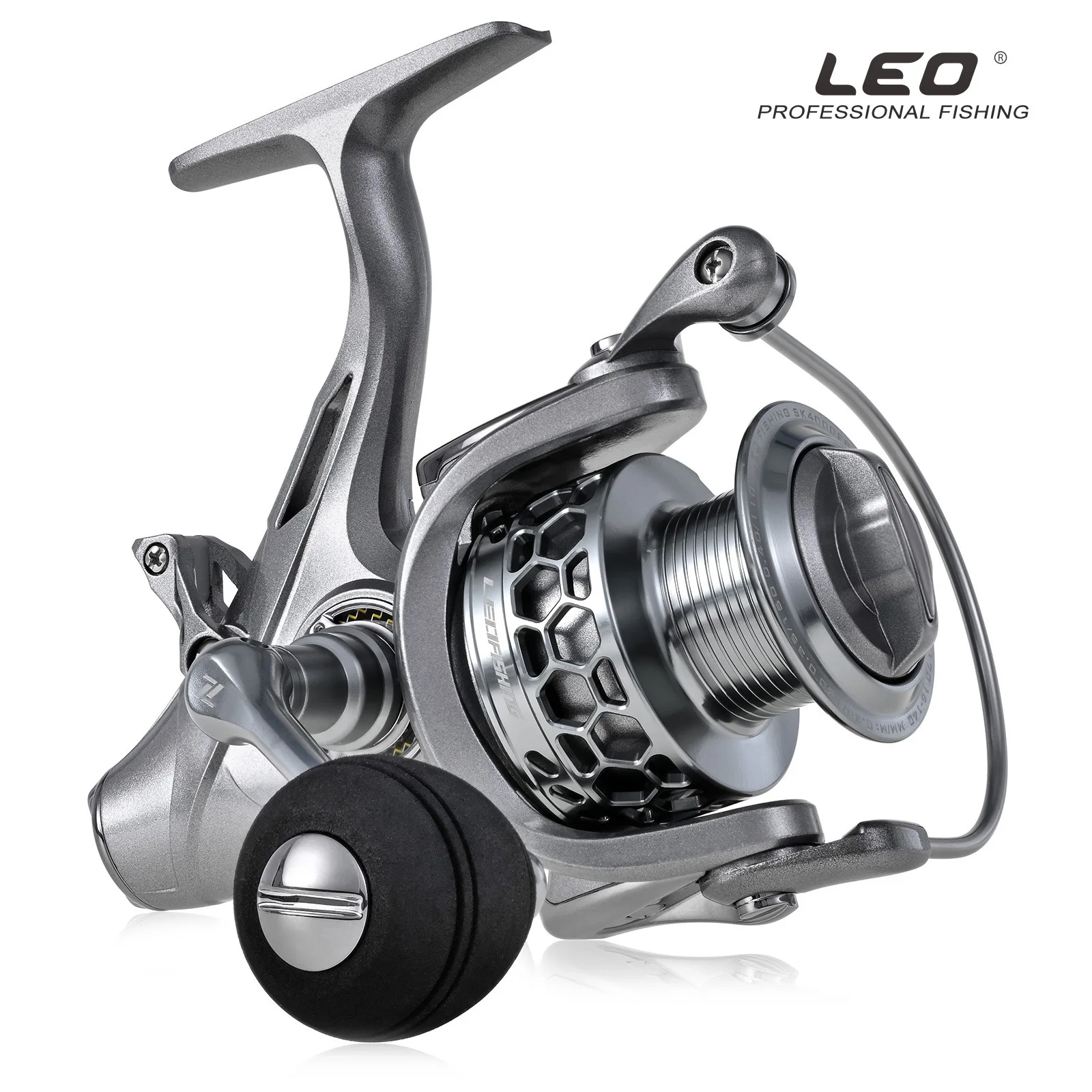 LEOFISHING Spinning Fishing Reels 5.1：1 1000 2000 3000 4000 5000 19KG Max Drag Power Fishing Goods Equipment Accessories