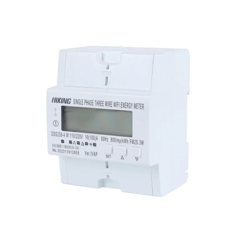 2026 FM2S WIFI TUYA APP Smart Energy Meter Single Phase Three kWh Meter L1/L2 Input Single Phase Electric Meter