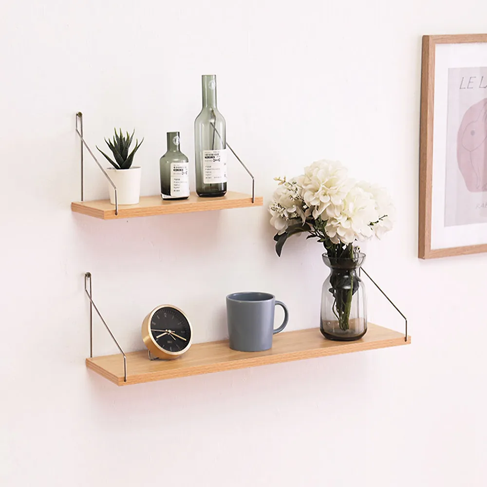 Cinnamonshop Wooden Wall-Mounted Mini String Storage Shelf (medium)