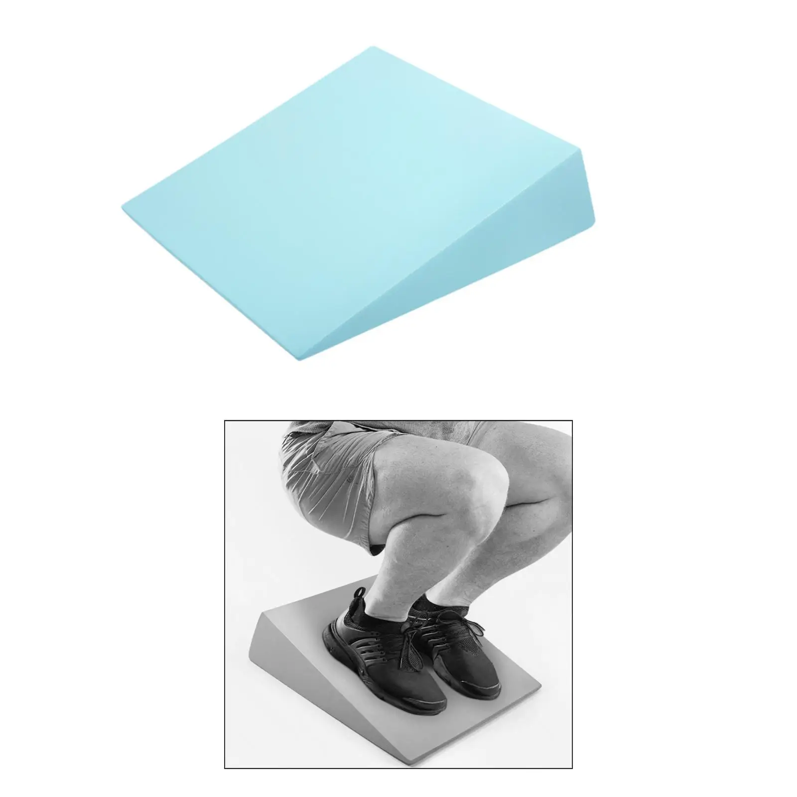 Squat Wedge Block Triangle Yoga Diagonal Brick Nonslip Muscle Building Ramp Step Board for Pilates Balancing Practicing