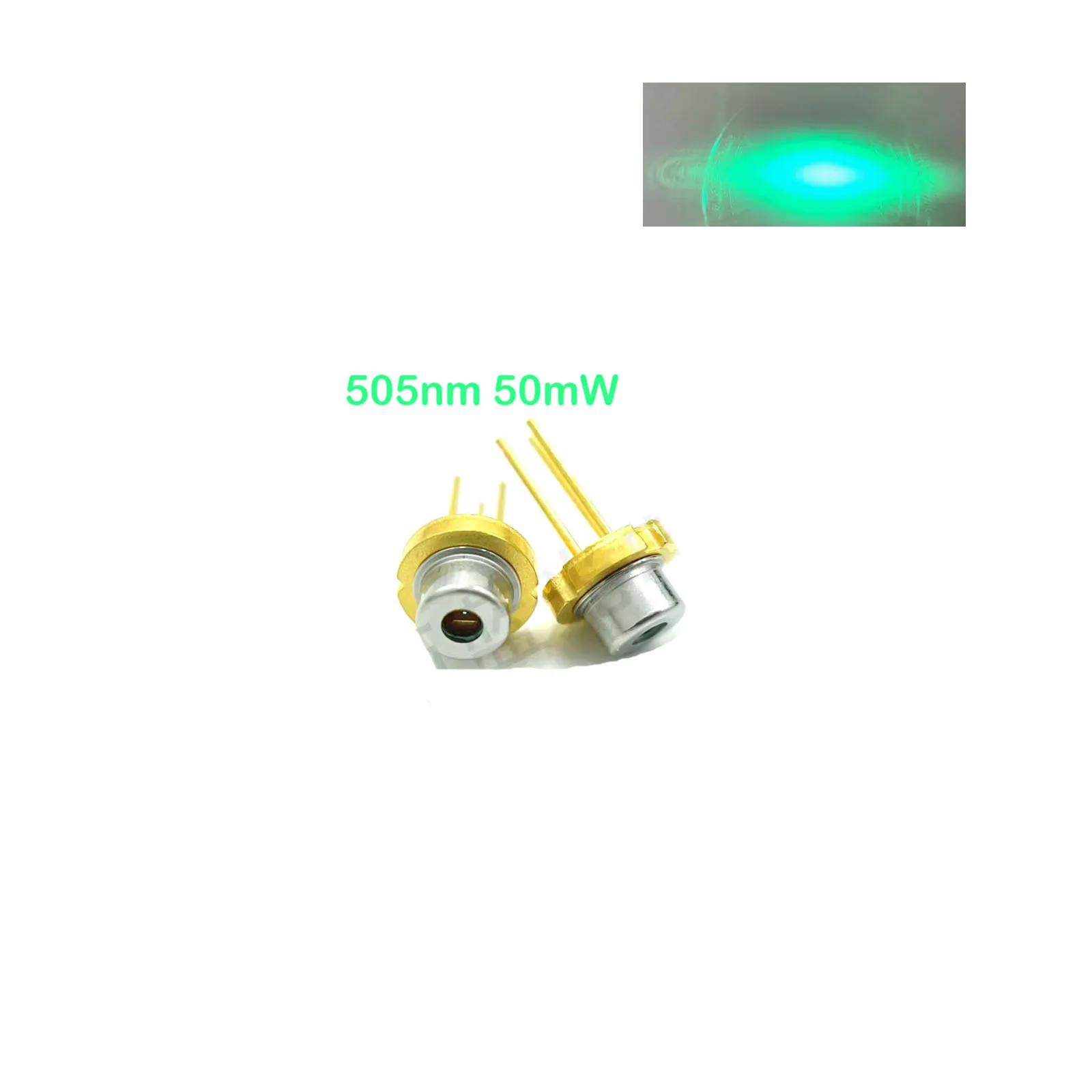 2pcs Sharp GH05050A2G 505nm 50mW Green Laser Diode TO18-5.6mm