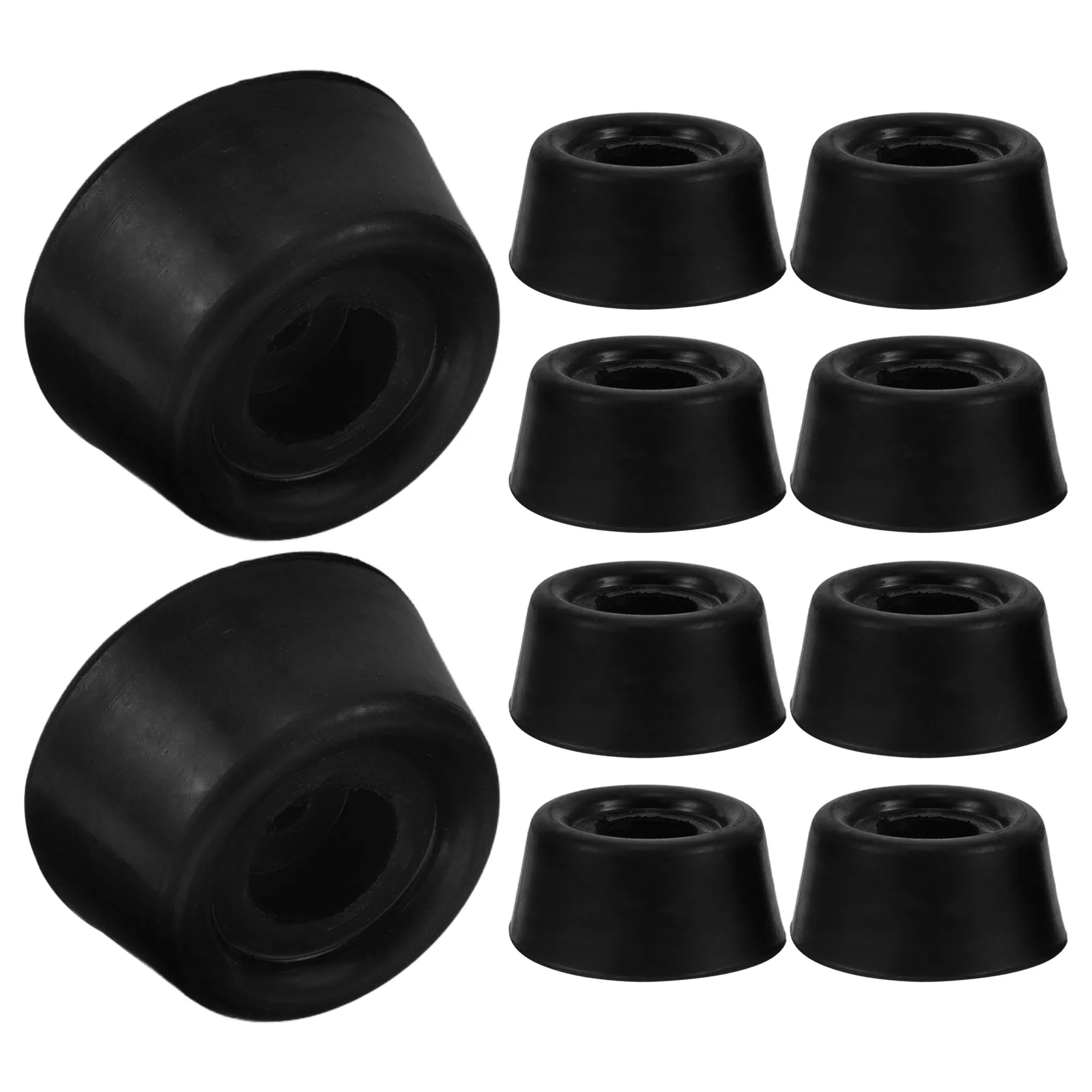

10 Pcs Billiard Cue Protective Cover Club Cues Billiards Stick Tail Rubber Pool Tips Replacement Kit Head Tool Pad