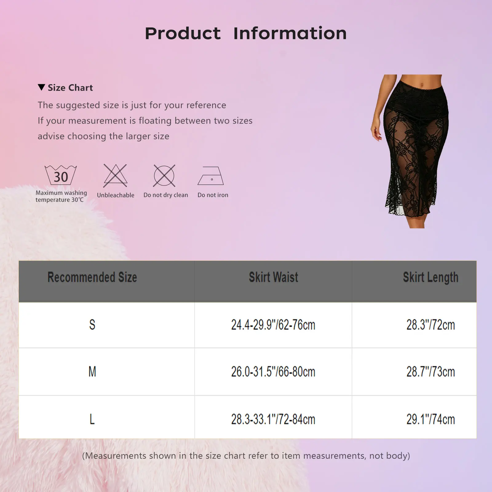 Women Summer Sheer Lace Skirt Long Cocktail Skirt for Bar Beach Party Vacation Midi Skirt Cover-up See Through Floral Lace Dress
