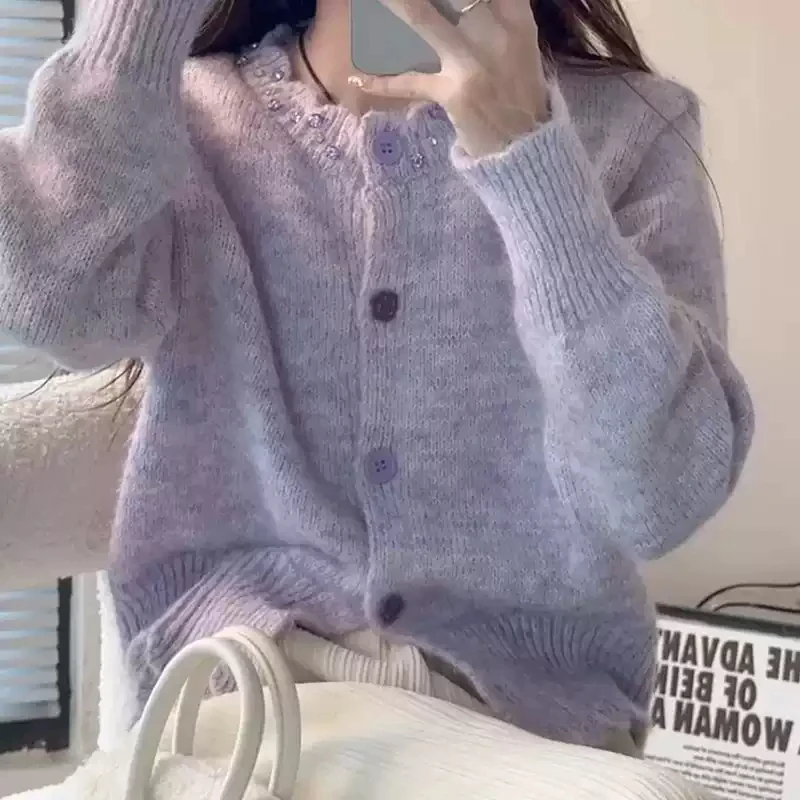 Gentle Purple Knitt… - image