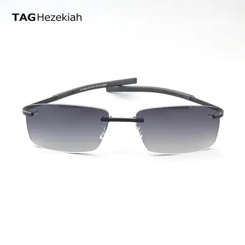TAG Hezekiah brand Frameless and hingeless design Men's glasses fashion sunglasses H-0382 Square glassses women Gradient Lenses