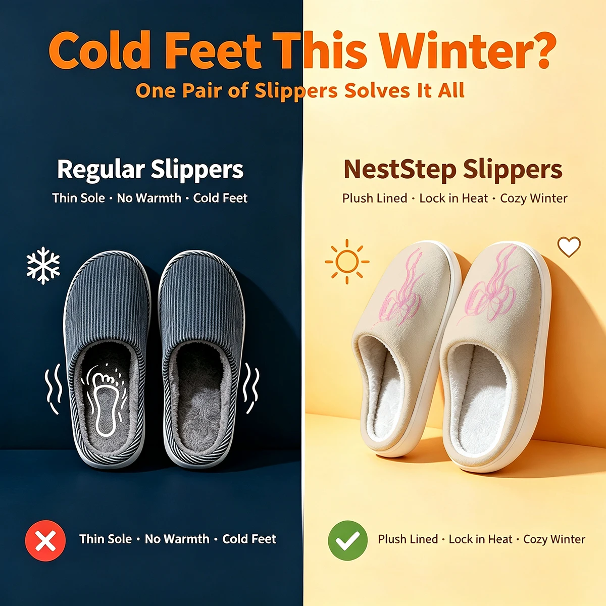 Pink Ribbon Twist Christmas White Slippers Warm Plush Indoor Shoes Non-Slip Winter Slippers Family Holiday Gifts Soft view 5