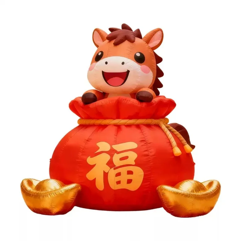 

Надувная фигура Бога Богатства для украшения торгового центра на Новый год и Весенний фестиваль — немедленное богатство после успеха