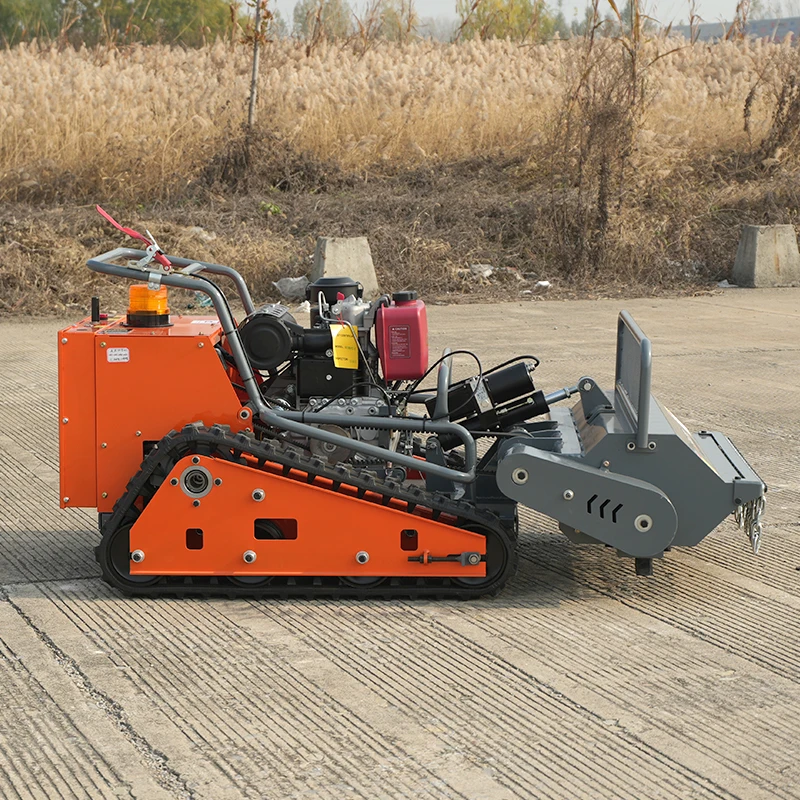 All Terrain Rugged Crawler lawn mower Long Distance Wireless Operation lawn mower Multi Purpose Farm Orchard Care lawn mower