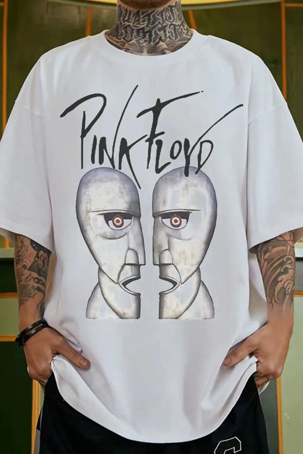Kaus Katun Grafis Pink Floyd S - Men'S Fashion Pink Shirt ulasan dan harga