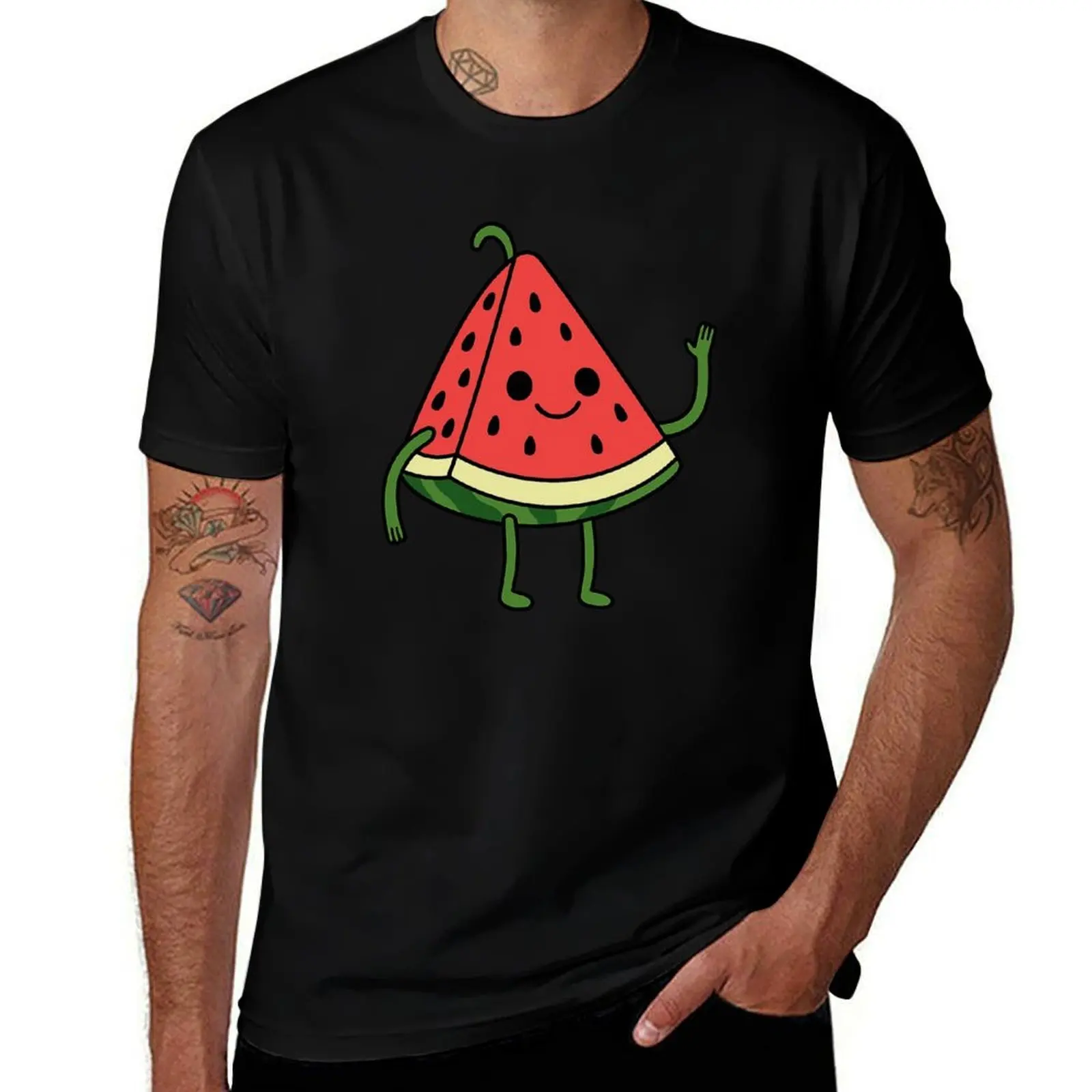 

Friendly Melon Slice T-Shirt vintage graphic tee tees for a boy mens t shirts pack