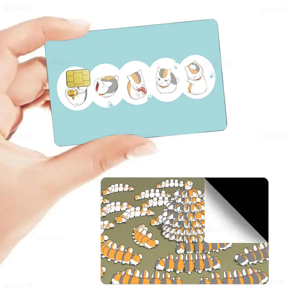 Natsumes Book Nyanko Sensei Different Styles Poker Sticker Film Tape Skin For Credit Card Debit Card Big Chip
