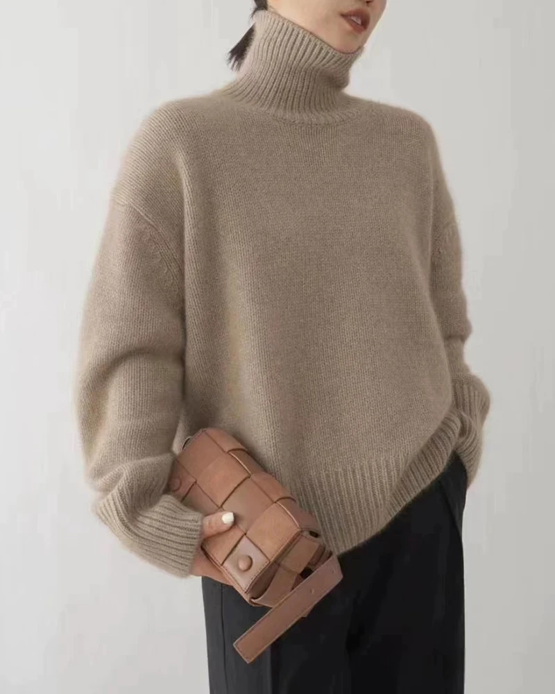 Zware-Zware Men's And Women's Slim Fit Long Sleeve Pullover Woolen Sweater for Autumn Winter Comfortable Pure Winter Trui