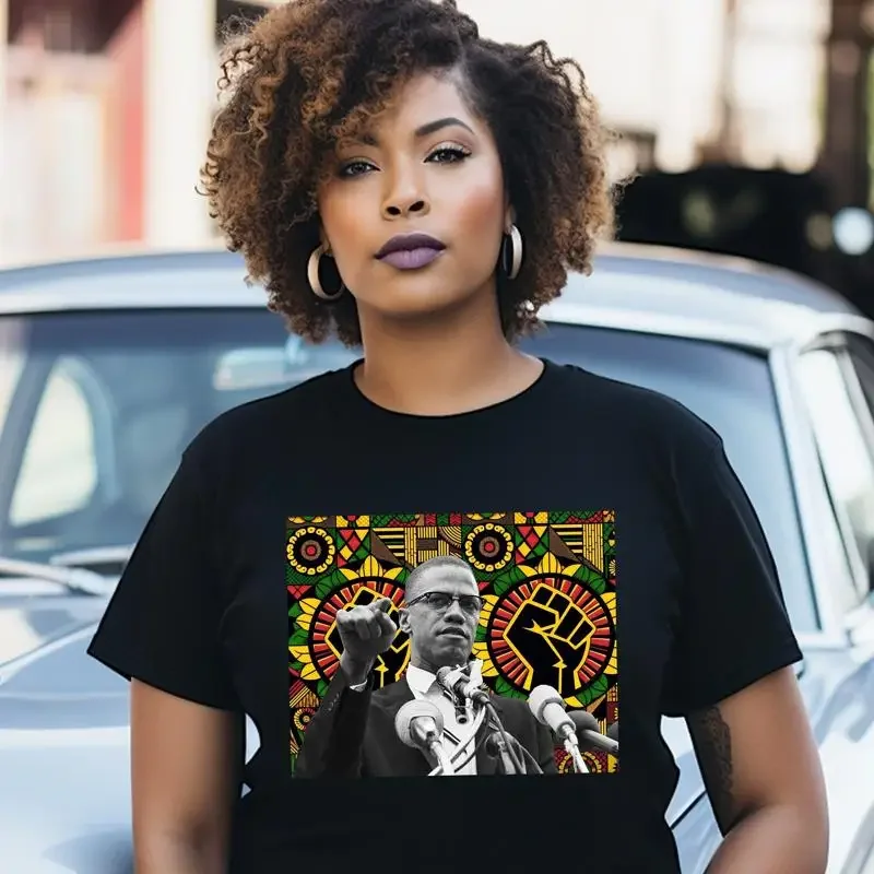 Malcolm X T Shirt Vintage Black Art Power Retro Lives Matter is Beautiful and Proud African American