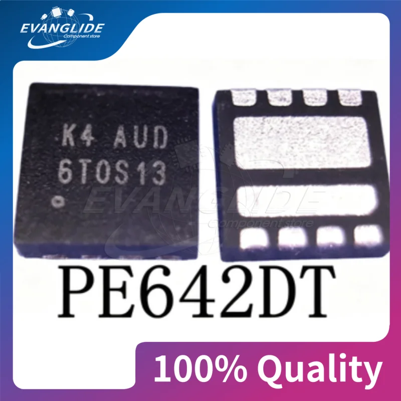 2 PCS/LOT PE642DT MARK K4 AUD VUF K4  QFN8 CHIP