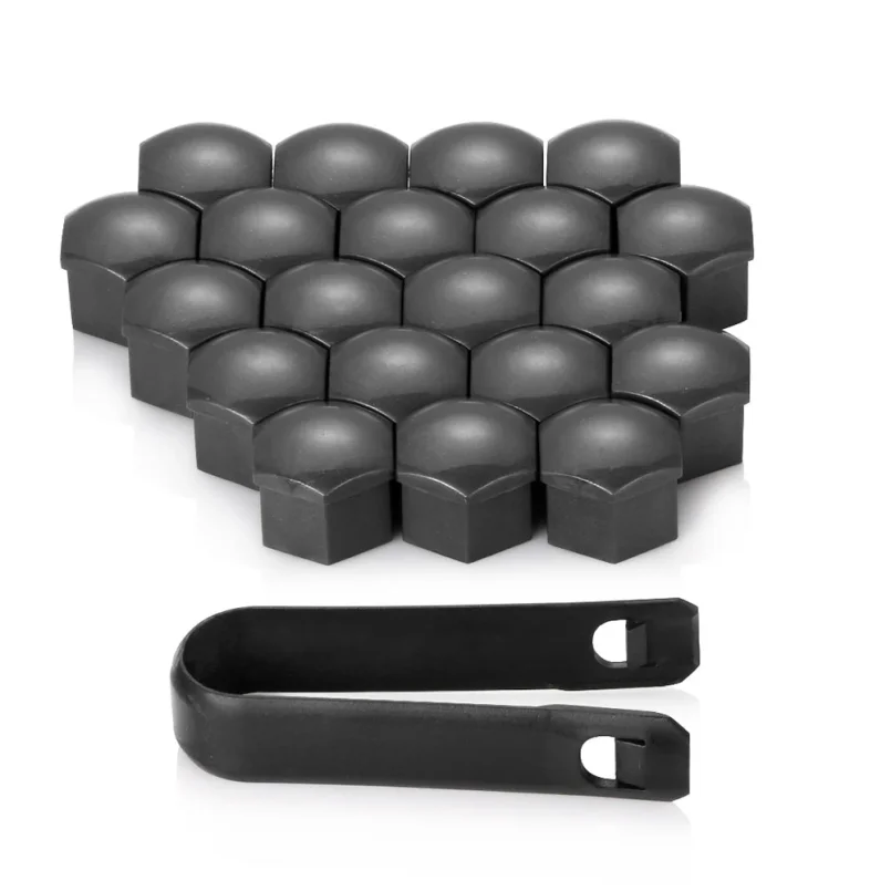 Couvercles d'écrou de roue de voiture universels en plastique, 17mm, 20 pièces, capuchon de boulon, décoration pour Audi A3 8V A4 B8 B9 A5 Q3 Q5 Q7 A6 A7, accessoires automobiles