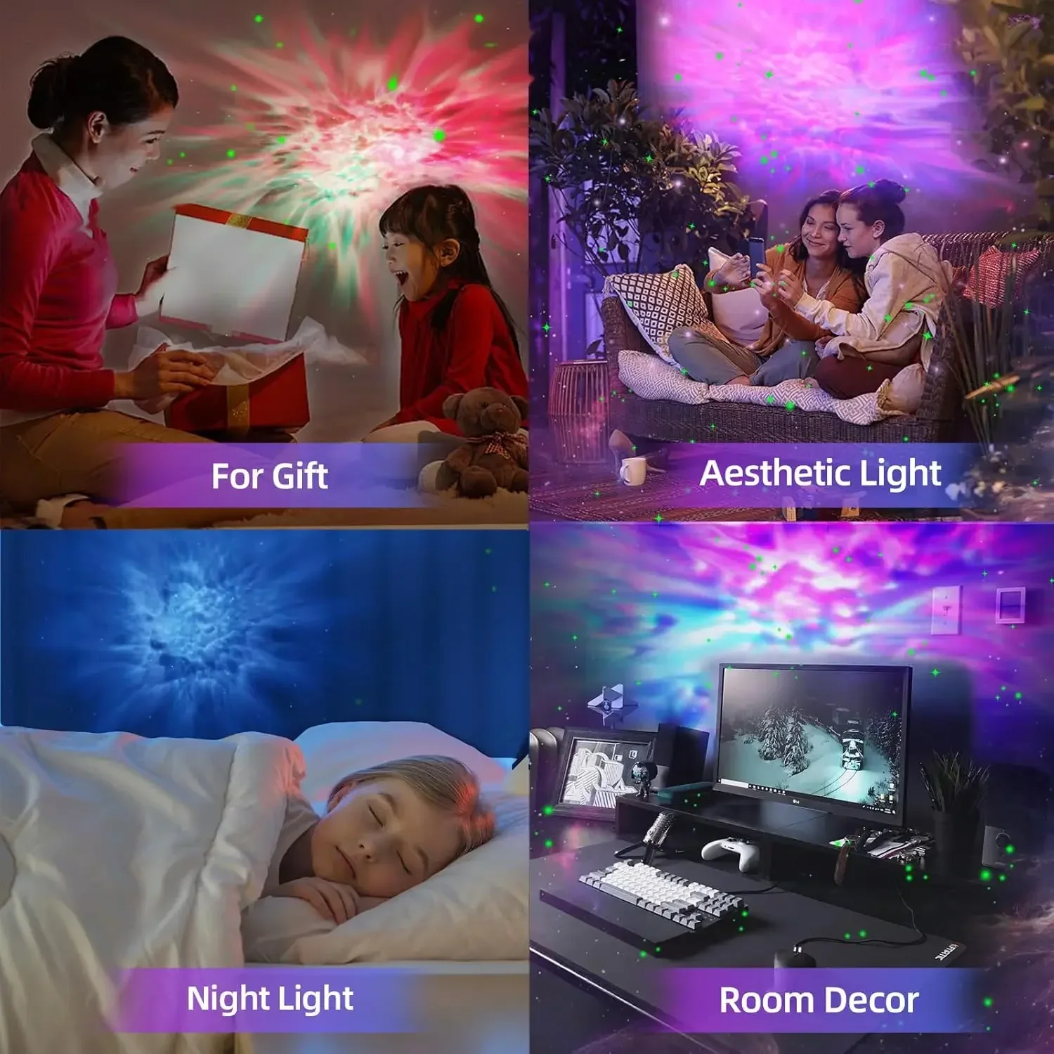 Star Projector Night Lights for Kids