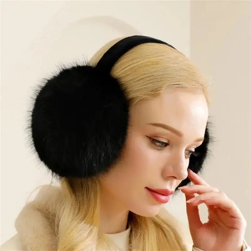 Women\'s Outdoor Sports Thickened Plush Earmuffs Winter Sports Headband Thermal Earmuffs