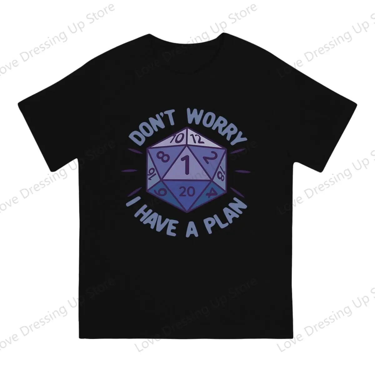 100%Pure Cotton Casual Men T-Shirt Don't Worry I Have a Plan Short sleeve Tshirts Street short sleeve Tee Funny Tops