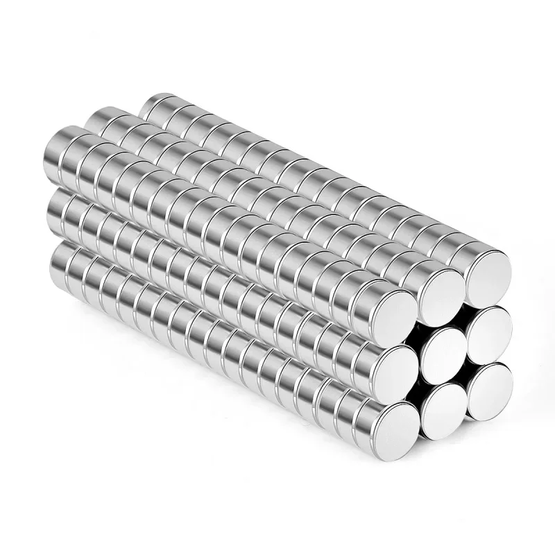 100 Stück starke magnetische kleine runde 5 x 1,5 mm Mini-Kühlschrankmagnete, Haken, perfekt für Zuhause, Küche, Whiteboard, Büro, Aufbewahrung, DIY-Dekoration