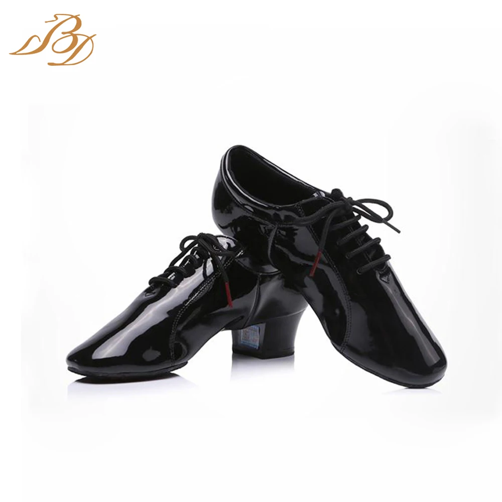 BD Dance Sexy High Heel Ltino Dance Shoes for Men Ballroom Jazz Perform Competition Tango Argentina Sneakers Kids Brands BD419
