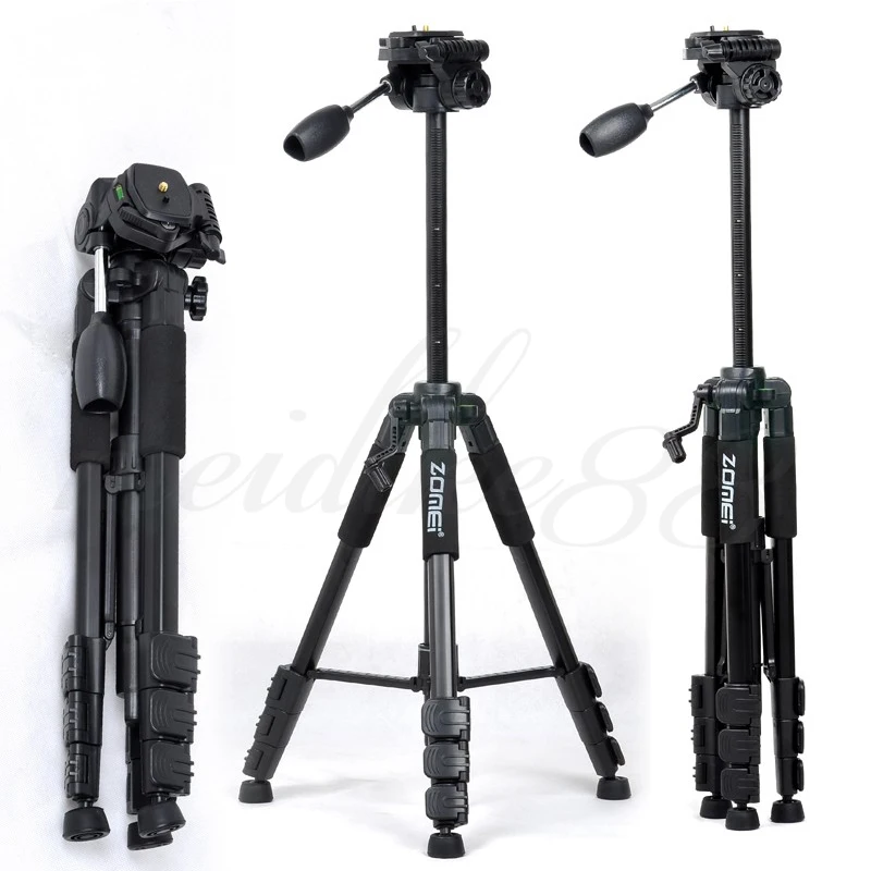

New Zomei Tripod q111 Professional Portable Travel Aluminium Camera Tripod Accessories Stand with Pan Head for Canon Dslr Camera