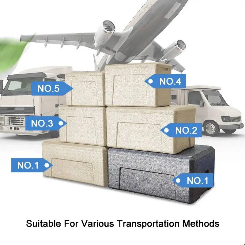 EPP Eco-Friendly Foam Insulation Box Outdoor Camping Food Storage Box Fruit Vegetable Refrigerate Ice Cube Storage Boxes