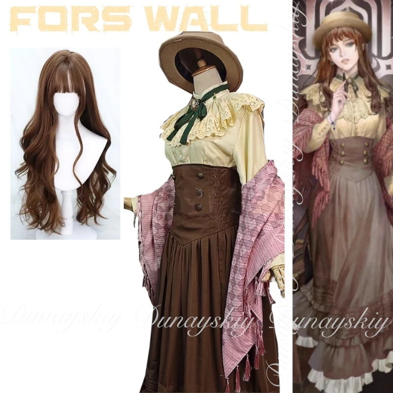 

Lord of Mysteries Anime Fors Wall Cosplay Magician A Fiction Writer Beige Dress And Ruffled Stand-up Collar Cosplay Costume Suit