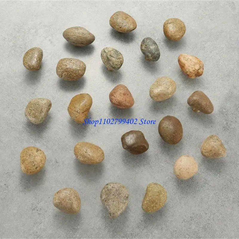 547F 5Pcs Cobblestone Dressers Knob Kitchen Cabinet Door Handle Wardrobe Pulls Simple Drawer Knob Elegant Furniture Hardware