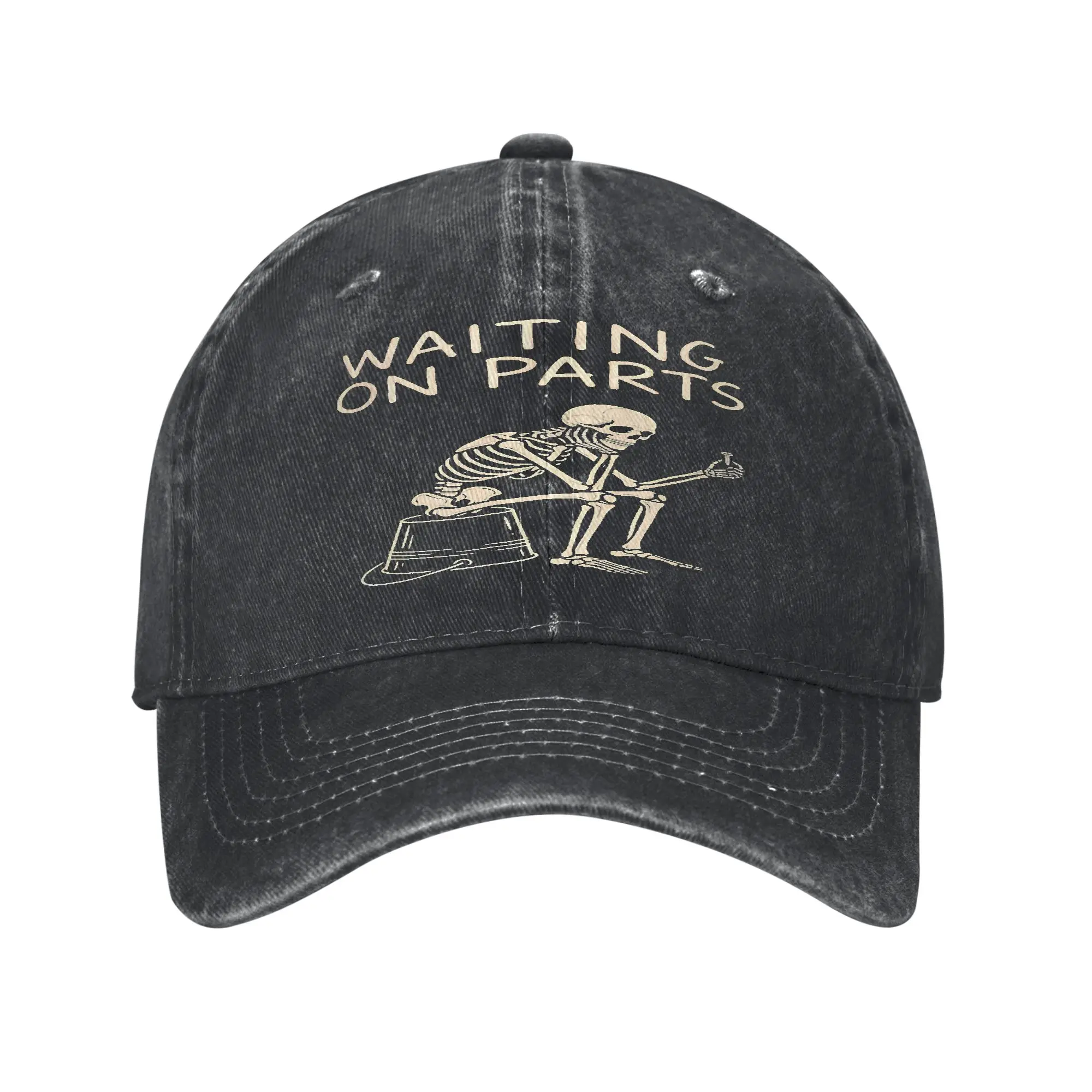 Waiting on Parts Mechanic Men Repair Car Technician Cap  Fashion Baseball Cap Hats Visor Protection Snapback Cotton tops gorras