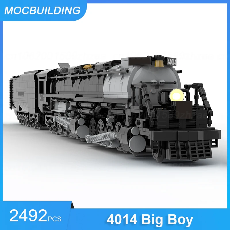 MOC Building Blocks 4014 Big Boy Train Model DIY Assemble Bricks Transportation Educational Creative Collect Toys Gifts 2492PCS