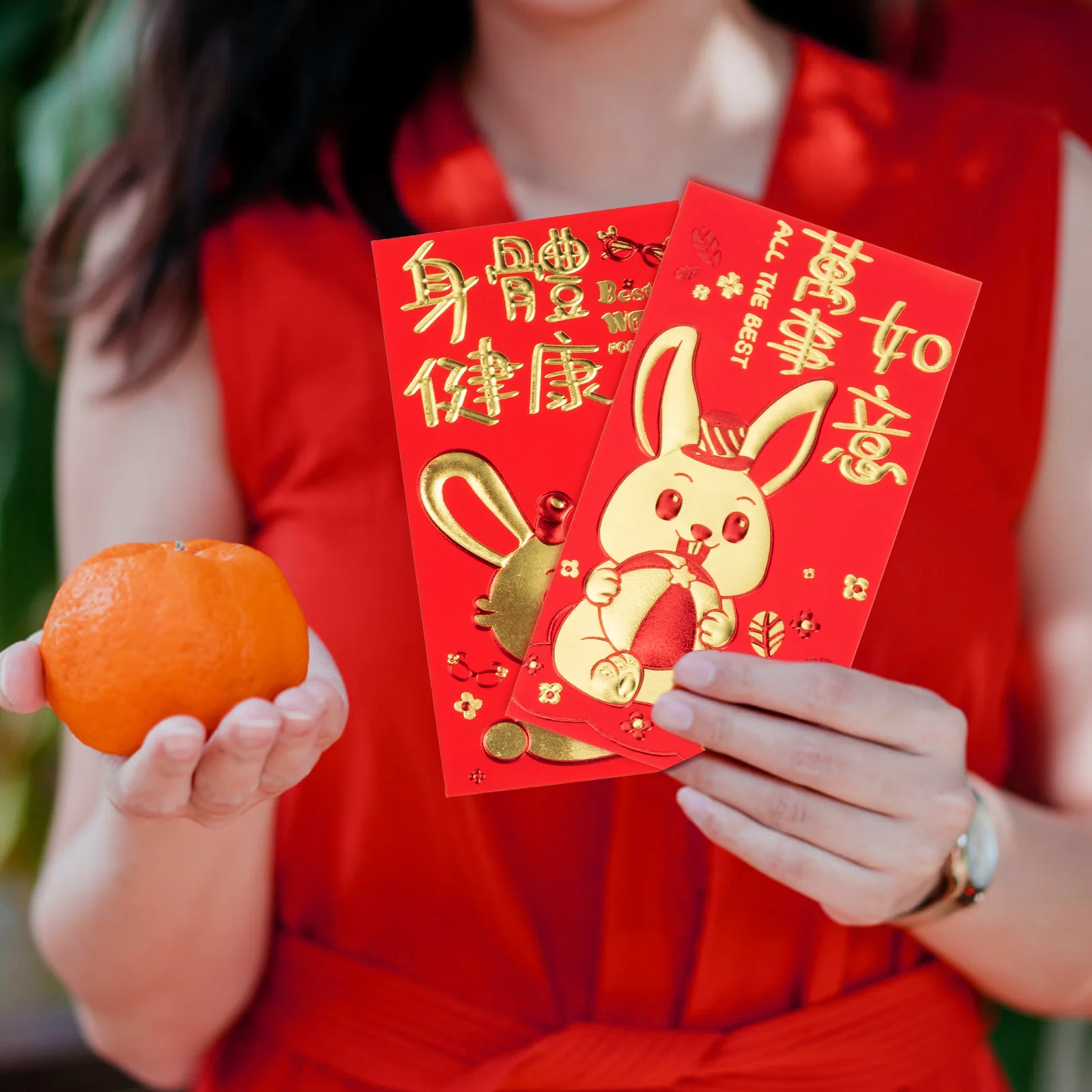 

30pcs Envelopes Lucky Hongbao Red Envelope Gifts Paper Pockets for Coins Bills Storage New Year Gifts Rabbit Envelope
