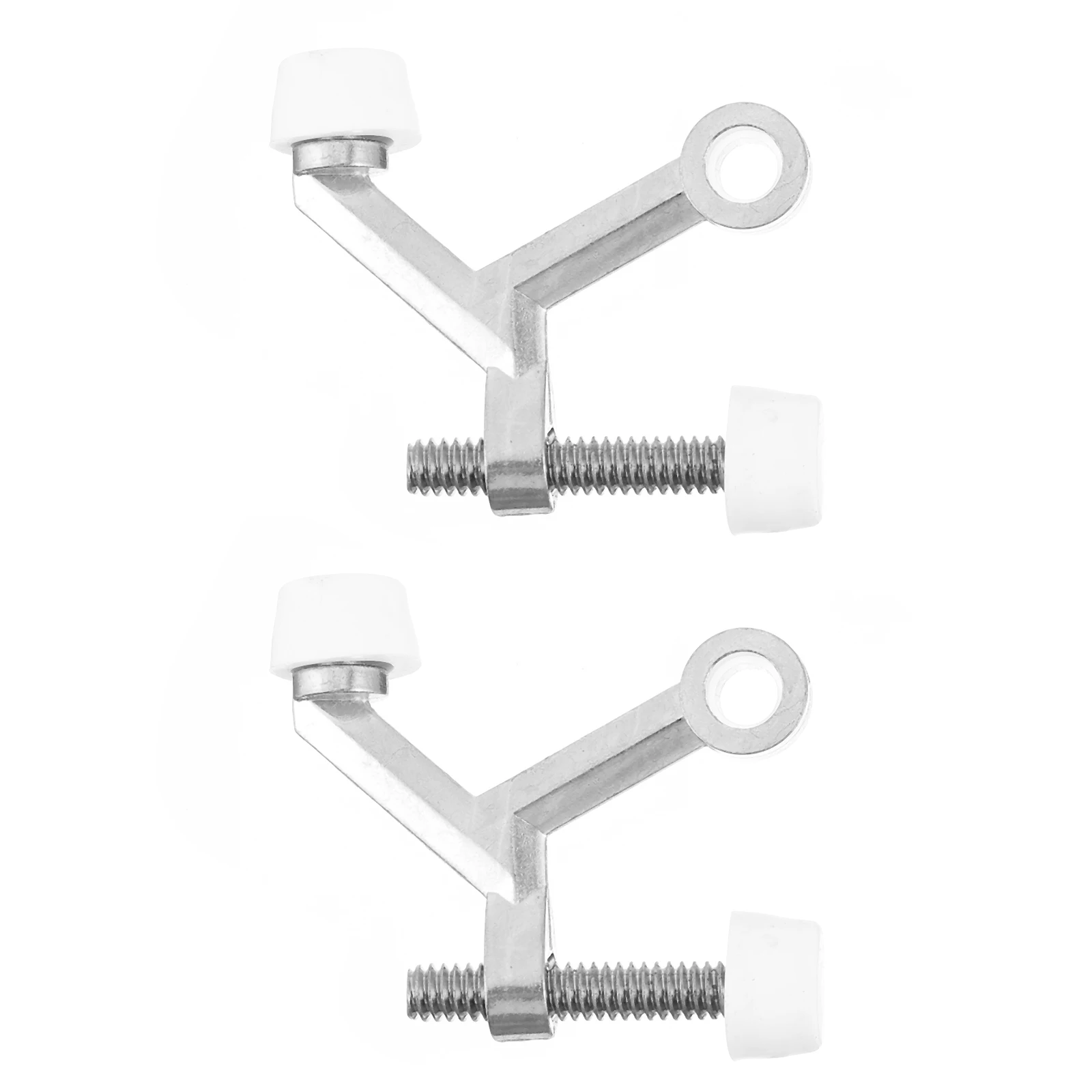 

2pcs Zinc Alloy Door Stoppers Compact Home Office Hotel Use Fine Workmanship Maximum Grip Firm Fix Walls Doors No