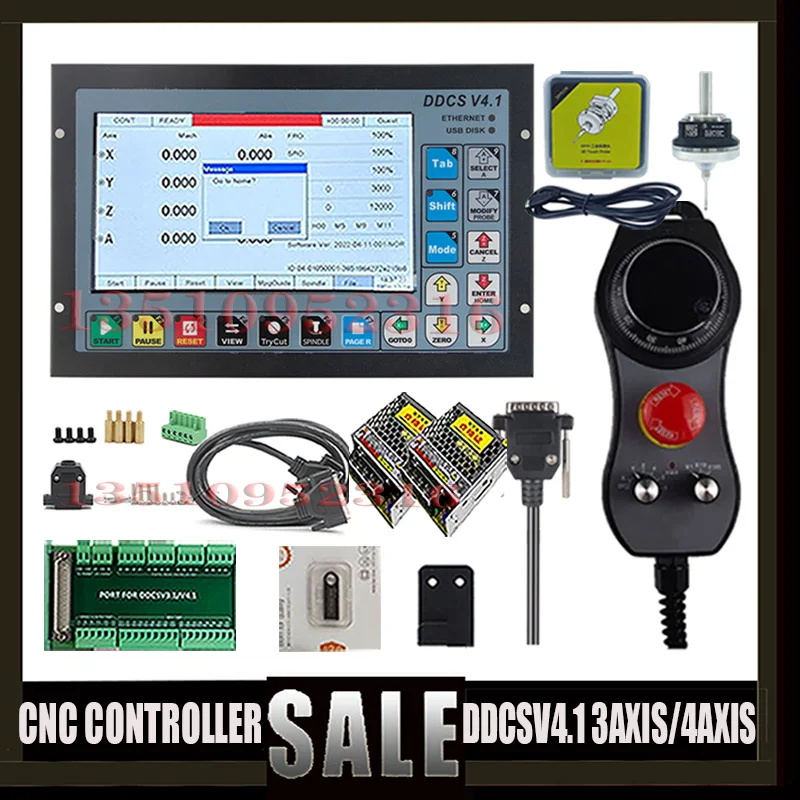 DDCSV4.1 3/4 axis CNC controller kit 3d touch probe is used in engraving milling machine, which is superior to DD CSV 3.1mpg