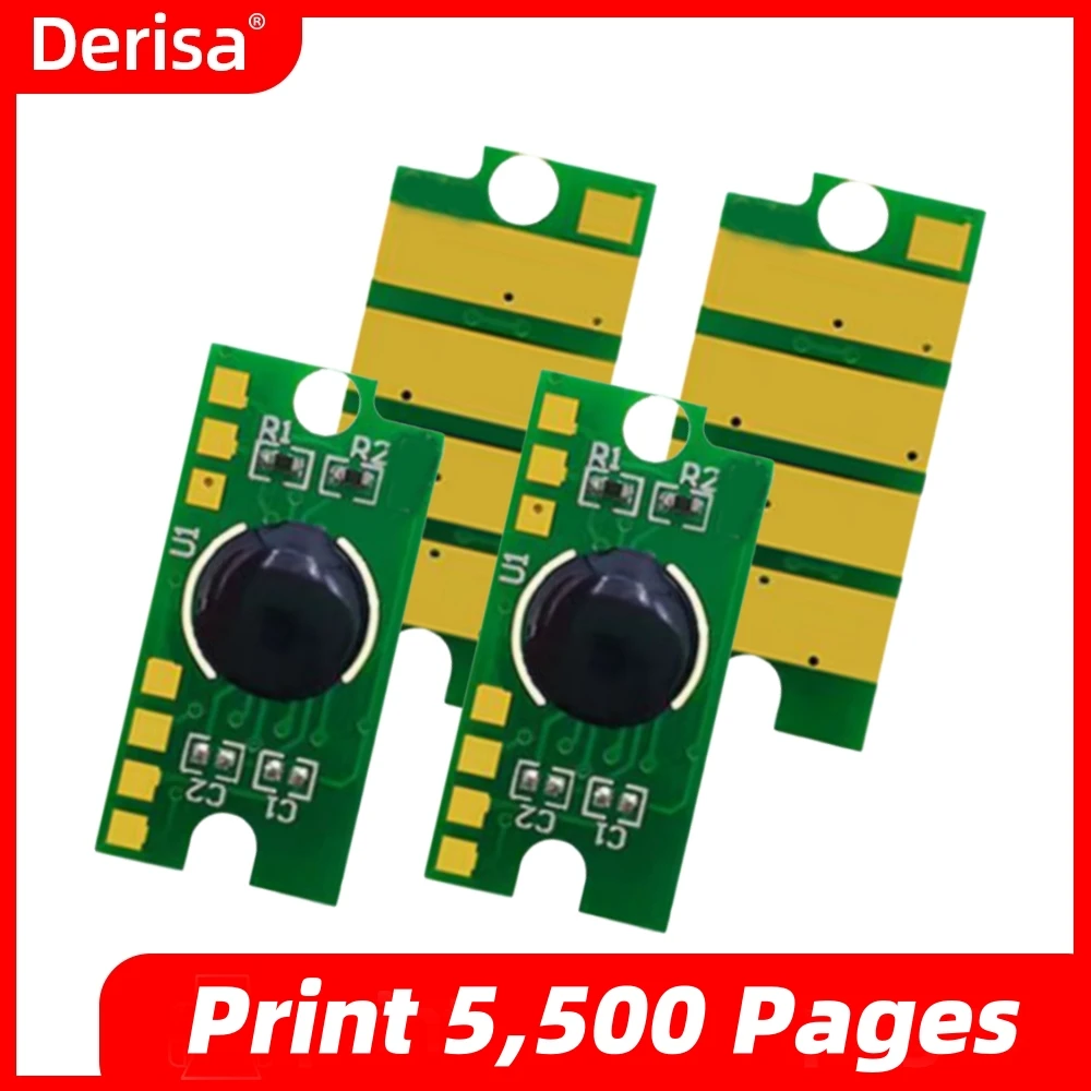 Derisa 12 قطعة رقاقة 106R03488 106R03693 106R03694 106R03695 لزيروكس فيزر 6510 WorkCentrue 6515 خرطوشة الحبر