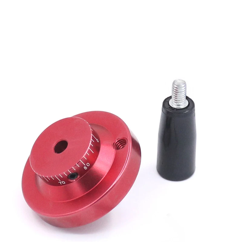 Aluminum Alloy Hand Wheel Machine Tool Glue Small Handle DIY Lathe Rotating Jackscrew Fixed Light Hole Mechanical Accessories