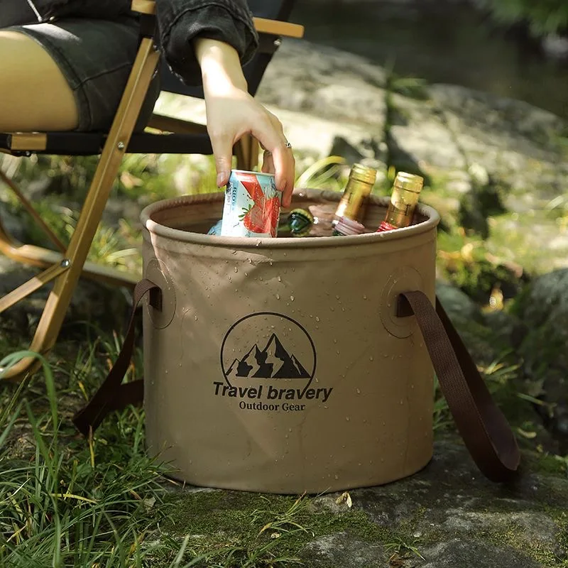 Car Folding Bucket Waterproof Foldable Sink Travel Foldable Basin Camping Hiking Fishing Storage Bucket Fishing gear supplies view 5