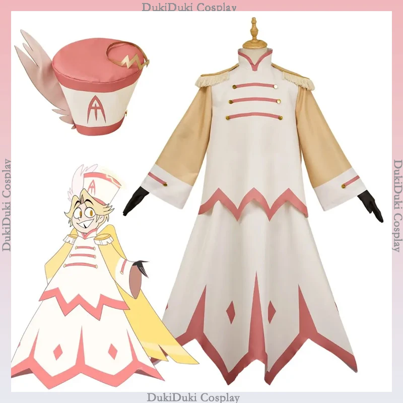 

Hazzbin Abel Cosplay Costume Anime Hotel Disguise for Adult Men Women Clothing Gloves Roleplay Outfits Halloween Carnival Suit