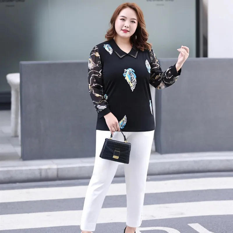 Plus Size 7XL 6XL 5XL Office Suit Pants Straight Ankle Length Elegant Young Lady Off White Black 4XL Girl Work Female Trousers