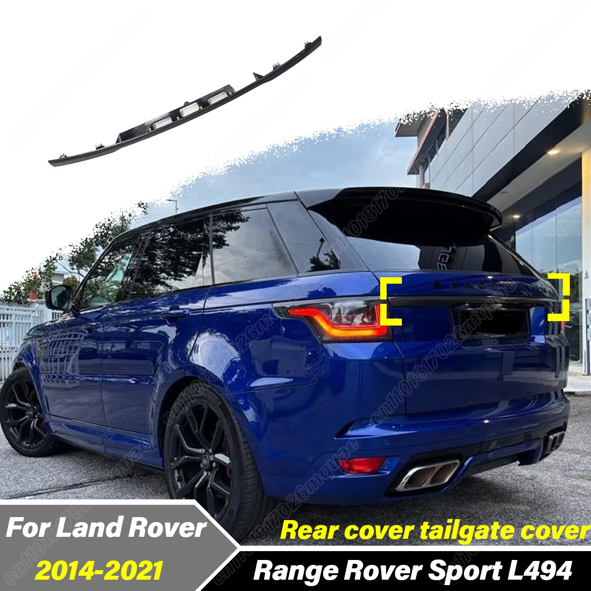 For Land Rover Range Rover Sport L494 2014 2015 2016 2017 2018 2019 2020 2021 Car Rear Tailgate Decorative Strip Accessories Kit