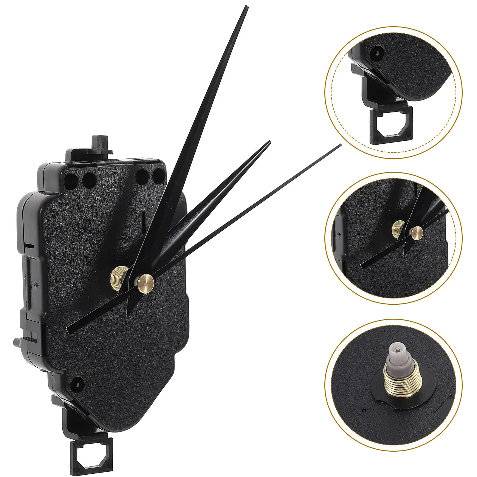 1Set Clock Movement Kit Plastic DIY Wall Clock Mechanism Replacement Kit High Precision Stable Performance for Repair Making
