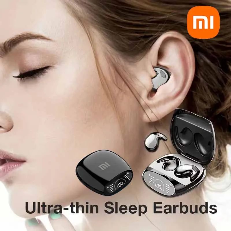 

Невидимые наушники Xiaomi Sleep, миниатюрные наушники, спортивные стереонаушники Bluetooth 5,3, скрытые шумоподавляющие беспроводные наушники